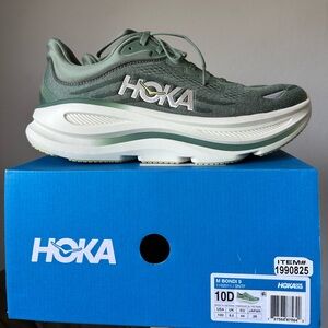 Hoka Men’s size 10D - Bondi 9 Soft green/sage color